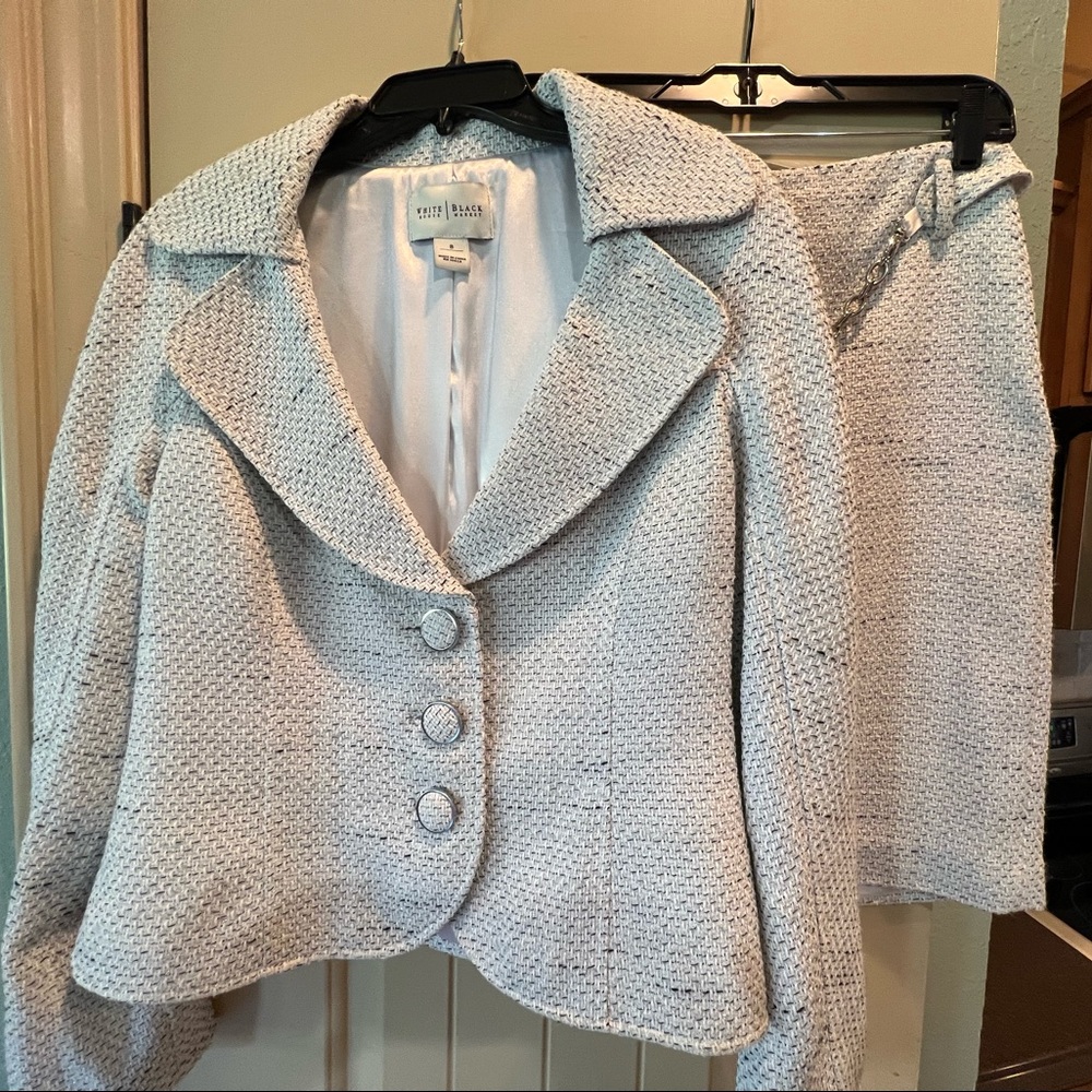 White House Black Market tweed suit size 8